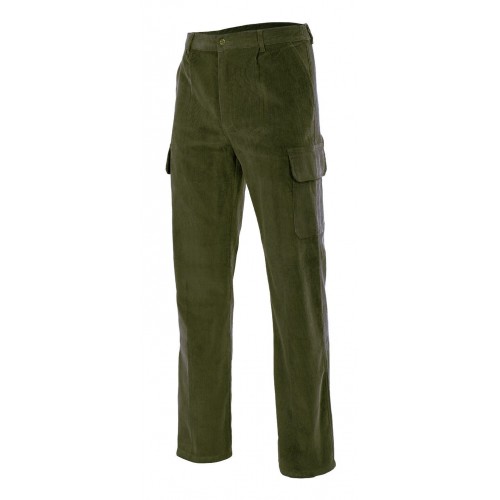 380.PANTALÓN PANA VERDE CAZA S