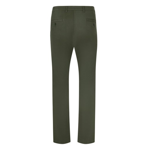 403012S.PANTALÓN CHINO STRETCH MUJER VERDE OLIVA 34