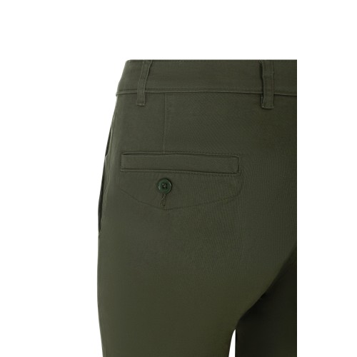 403012S.PANTALÓN CHINO STRETCH MUJER VERDE OLIVA 34