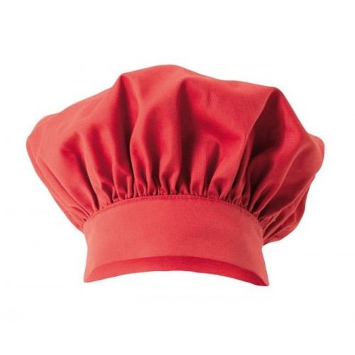 404001.GORRO COCINA FRANCÉS ROJO CORAL U