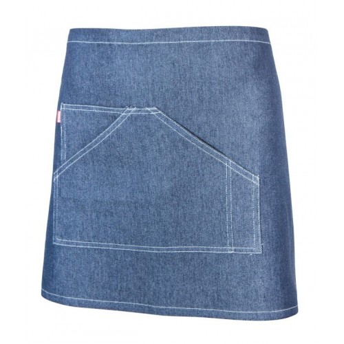 404206.DELANTAL DENIM CORTO DENIM AZUL OSCURO U