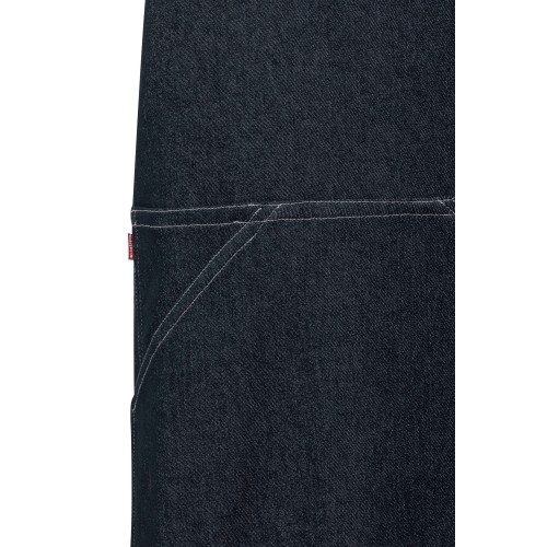404207.DELANTAL DENIM PETO DENIM AZUL OSCURO U