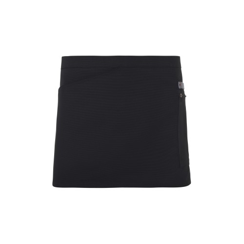 404221B.DELANTAL CANVAS CORTO NEGRO/GRIS U