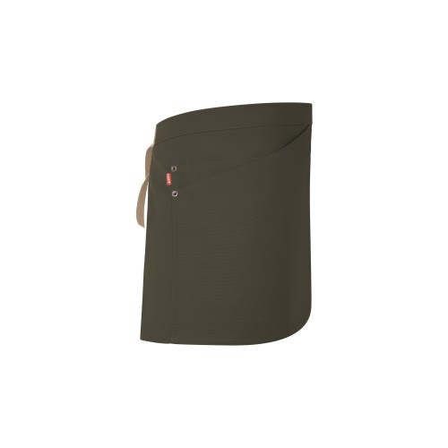 404221B.DELANTAL CANVAS CORTO VERDE OLIVA/BEIGE ARENA U