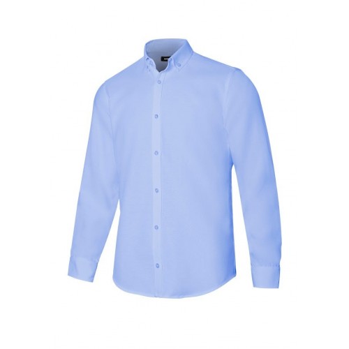 405004S.CAMISA OXFORD ML HOMBRE CELESTE M