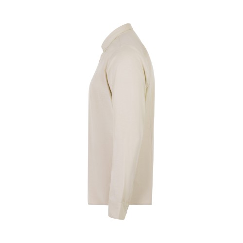 405004S.CAMISA OXFORD ML HOMBRE BEIGE CLARO S