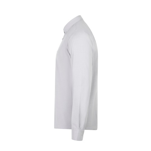 405004S.CAMISA OXFORD ML HOMBRE GRIS HIELO S