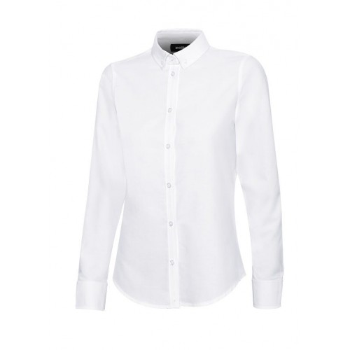 405005S.CAMISA OXFORD ML MUJER BLANCO L