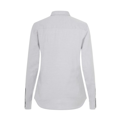 405005S.CAMISA OXFORD ML MUJER GRIS HIELO XS