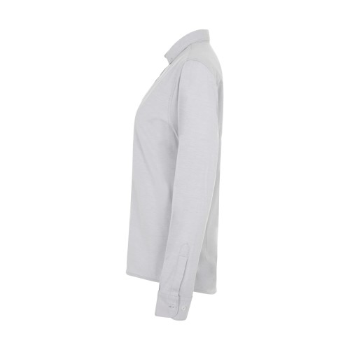 405005S.CAMISA OXFORD ML MUJER GRIS HIELO XS