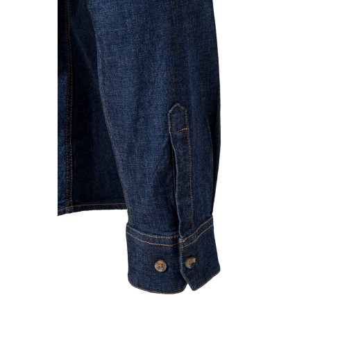 405006S.CAMISA DENIM ML HOMBRE DENIM AZUL 2XL