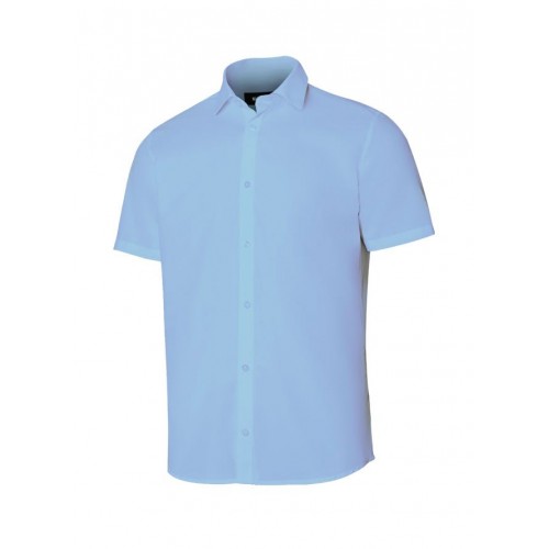 405008.CAMISA MC HOMBRE CELESTE S