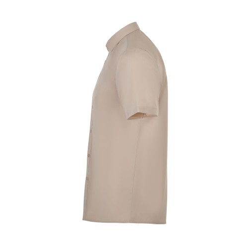 405008.CAMISA MC HOMBRE BEIGE CLARO S