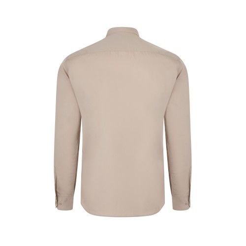 405009.CAMISA ML HOMBRE BEIGE CLARO S