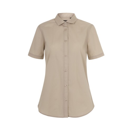 405010.CAMISA MC MUJER BEIGE CLARO XS