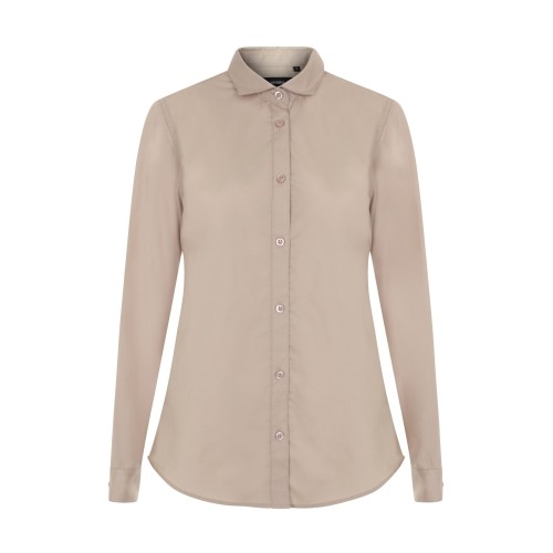 405011.CAMISA ML MUJER BEIGE CLARO XS
