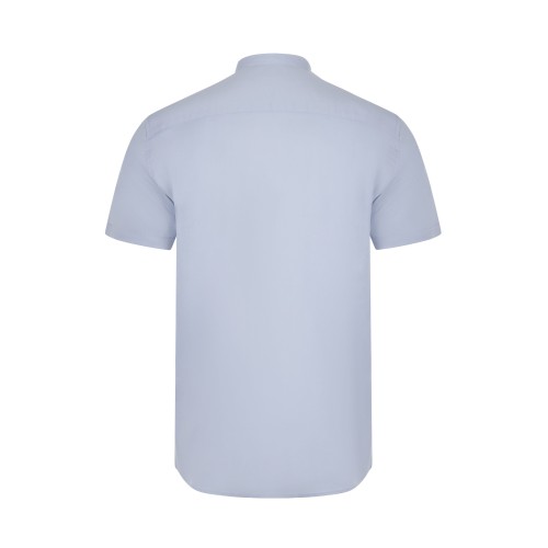 405012S.CAMISA STRETCH MC HOMBRE CELESTE S