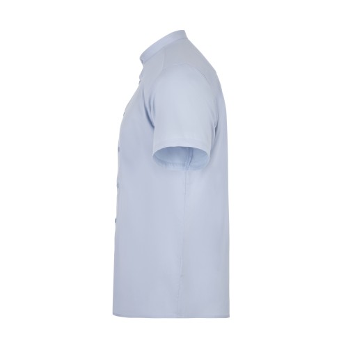 405012S.CAMISA STRETCH MC HOMBRE CELESTE S
