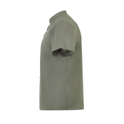 405012S.CAMISA STRETCH MC HOMBRE VERDE OLIVA CLARO S