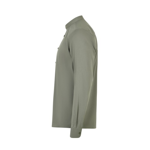 405013S.CAMISA STRETCH ML HOMBRE VERDE OLIVA CLARO S