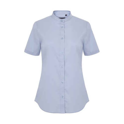 405014S.CAMISA STRETCH MC MUJER CELESTE XS