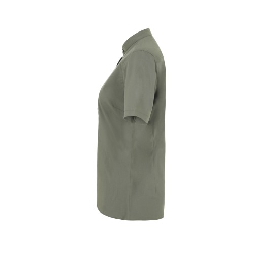 405014S.CAMISA STRETCH MC MUJER VERDE OLIVA CLARO XS