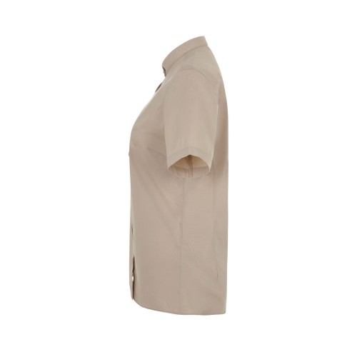 405014S.CAMISA STRETCH MC MUJER BEIGE CLARO XS