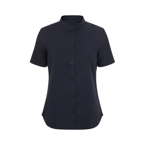 405014S.CAMISA STRETCH MC MUJER AZUL NAVY XS