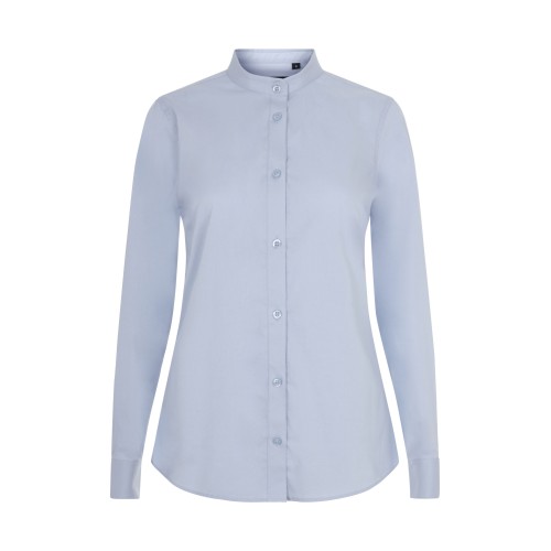 405015S.CAMISA STRETCH ML MUJER CELESTE XS