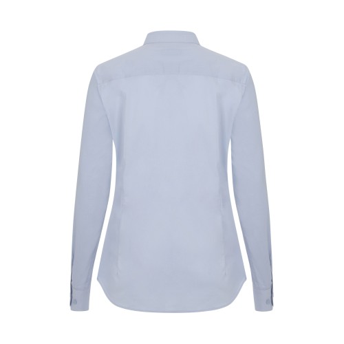 405015S.CAMISA STRETCH ML MUJER CELESTE XS