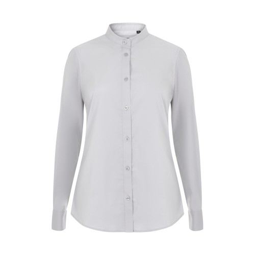 405015S.CAMISA STRETCH ML MUJER GRIS HIELO XS