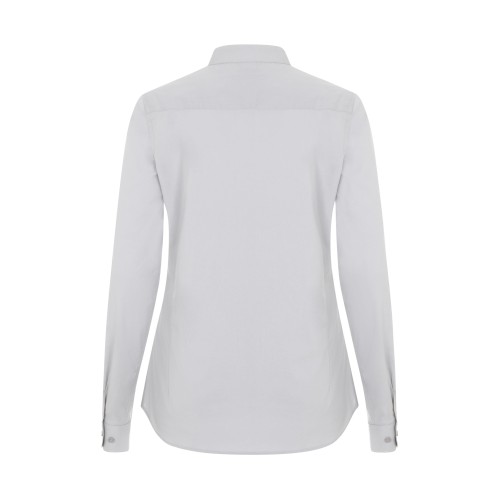 405015S.CAMISA STRETCH ML MUJER GRIS HIELO XS
