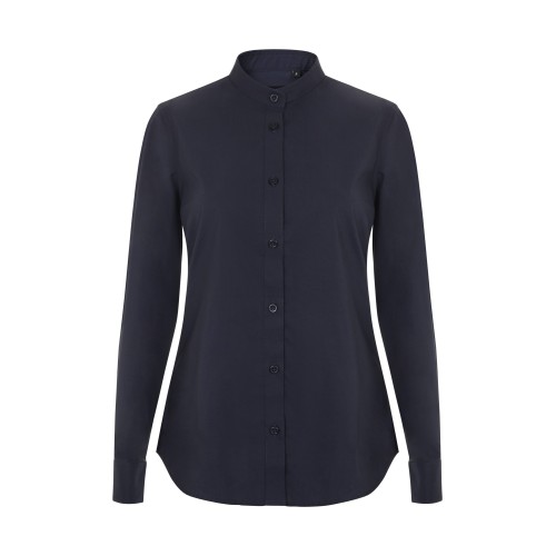405015S.CAMISA STRETCH ML MUJER AZUL NAVY XS