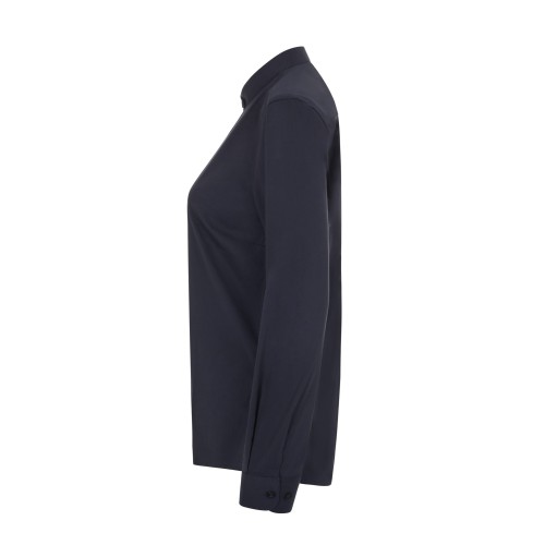 405015S.CAMISA STRETCH ML MUJER AZUL NAVY XS