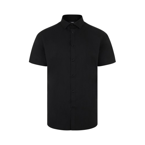 405016S.CAMISA STRETCH MC HOMBRE NEGRO 3XL