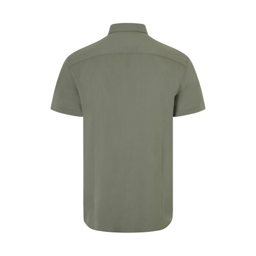 405016S.CAMISA STRETCH MC HOMBRE VERDE OLIVA CLARO S
