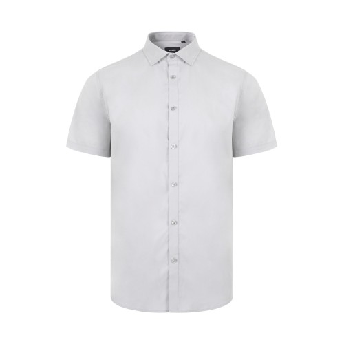 405016S.CAMISA STRETCH MC HOMBRE GRIS HIELO S