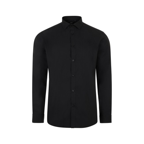405017S.CAMISA STRETCH ML HOMBRE NEGRO S