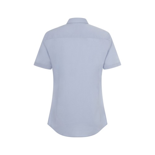 405018S.CAMISA STRETCH MC MUJER CELESTE XS