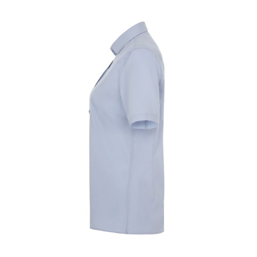 405018S.CAMISA STRETCH MC MUJER CELESTE XS