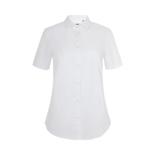 405018S.CAMISA STRETCH MC MUJER BLANCO XS