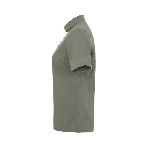 405018S.CAMISA STRETCH MC MUJER VERDE OLIVA CLARO XS