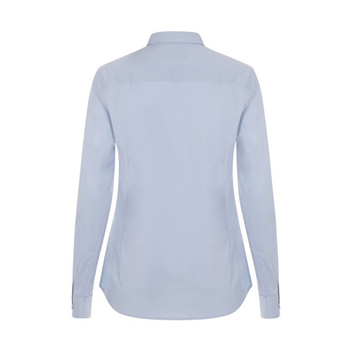 405019S.CAMISA STRETCH ML MUJER CELESTE XS