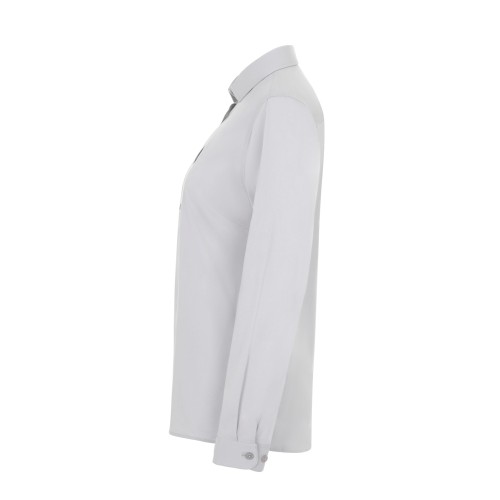405019S.CAMISA STRETCH ML MUJER GRIS HIELO XS