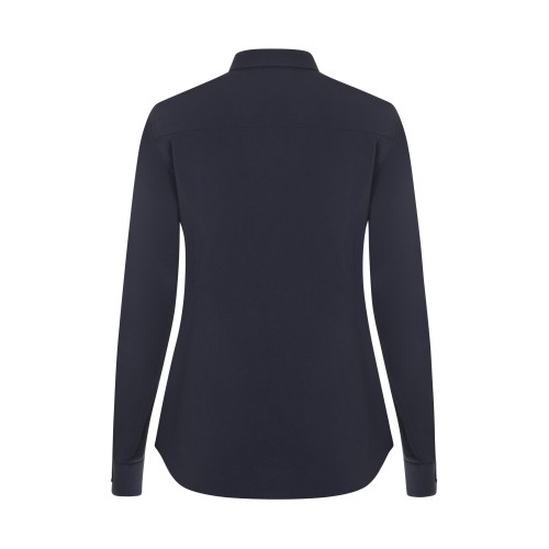 405019S.CAMISA STRETCH ML MUJER AZUL NAVY XS