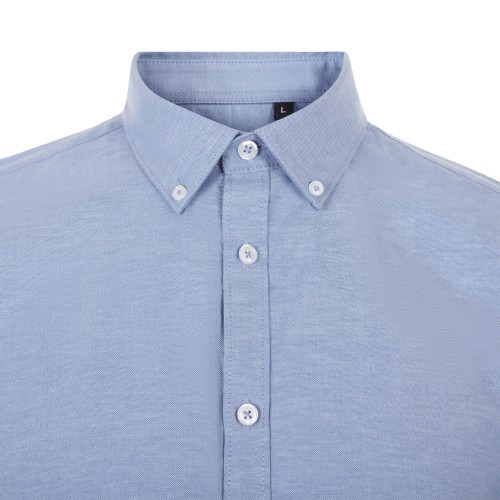 405024S.CAMISA OXFORD MC HOMBRE CELESTE S