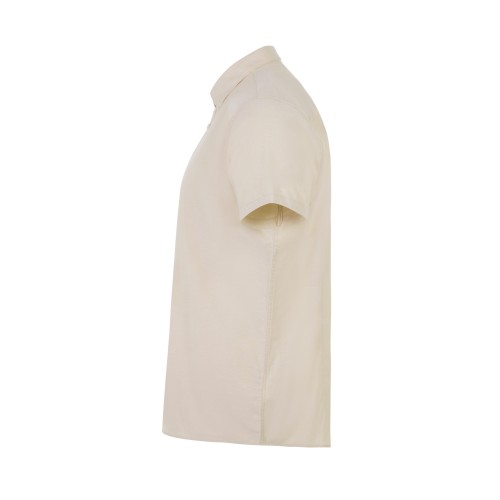405024S.CAMISA OXFORD MC HOMBRE BEIGE CLARO S
