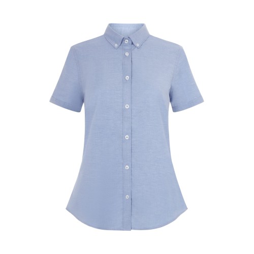 405025S.CAMISA OXFORD MC MUJER CELESTE XS