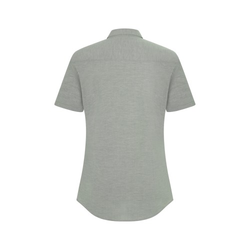 405025S.CAMISA OXFORD MC MUJER VERDE OLIVA CLARO XS