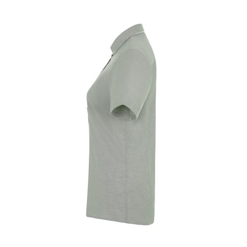 405025S.CAMISA OXFORD MC MUJER VERDE OLIVA CLARO XS
